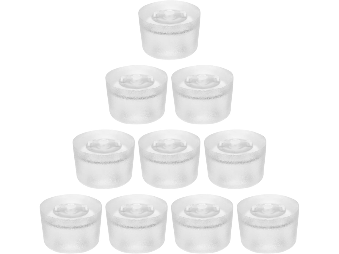 Conjunto De 10 Protetores Transparentes Silicone Antiderrapantes Para Pés Mesas E Cadeiras, Tábuas De Corte, Redução De