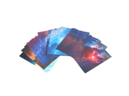 Papel dobrável dupla face com estampa de estrelas e espaço para crianças, 200 folhas.