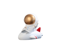 Cofrinho Astronauta Qinwei Com Luminária Noturna, Estátua Criativa De Em Resina, Presente Aniversário Para Crianças, Decoração Qua Aquaforge