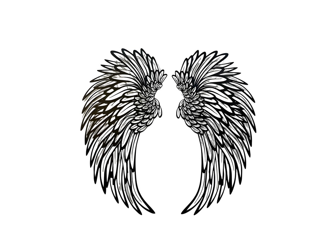 Laxiscreed Painel De Proteções Em Metal Com Luz Led E Asas De Anjo, 12 Polegadas
