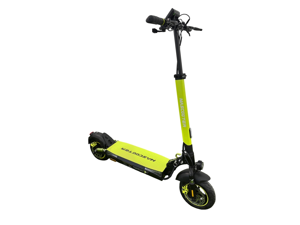 Trotinete Elétrica MASCOOTER S4 (600 W - Autonomia: 25 Km - Preto e Amarelo)