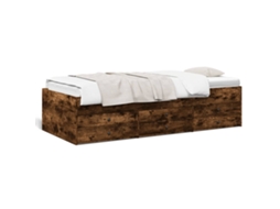 Daybed, Daybeds Vidaxl Marrom Madeira Processada (90 X 200 Cm)