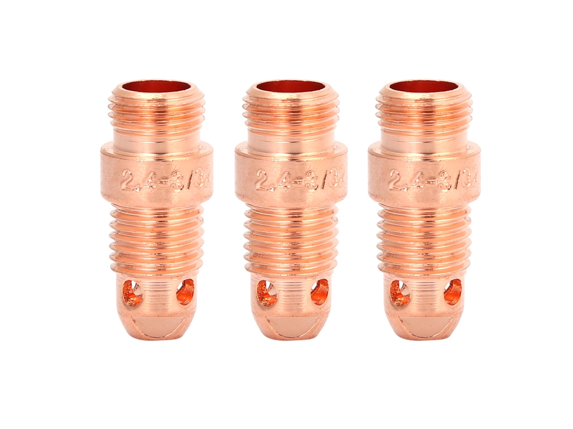 10 Peças/conjunto Corpo De Cone De Cobre 17cb20 Para Soplete De Soldadura Tig (2.4mm) Consumíveis De Soldadura