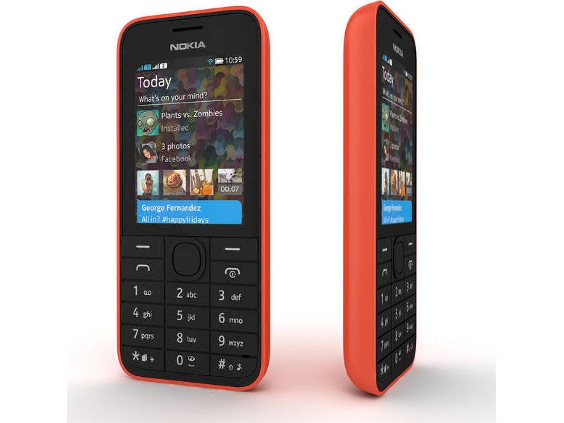 Telemóvel NOKIA 208 (2.4'' - 3G - Vermelho)