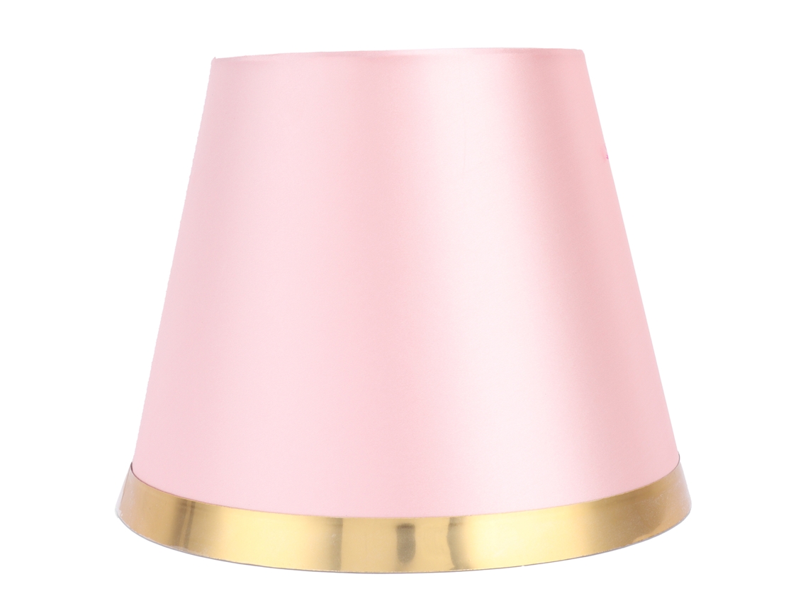 Abajur de Tecido Estilo Europeu Moderno para Lâmpada E27 Mesa Piso Decoração Px132 Rosa S/MARCA