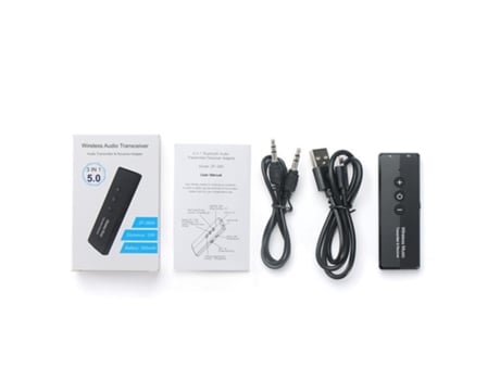 Adaptador Vaorlo 5.0 Sem Fio Bluetooth Receptor E Transmissor De Áudio 3 Em 1 Para Pc Tv Carro Com Mini Adaptador De Entrada De 3,5 Mm