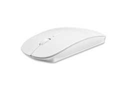 Mouse sem fio ultrafino, atividades sem fio 2.4G e mouse branco de lazer