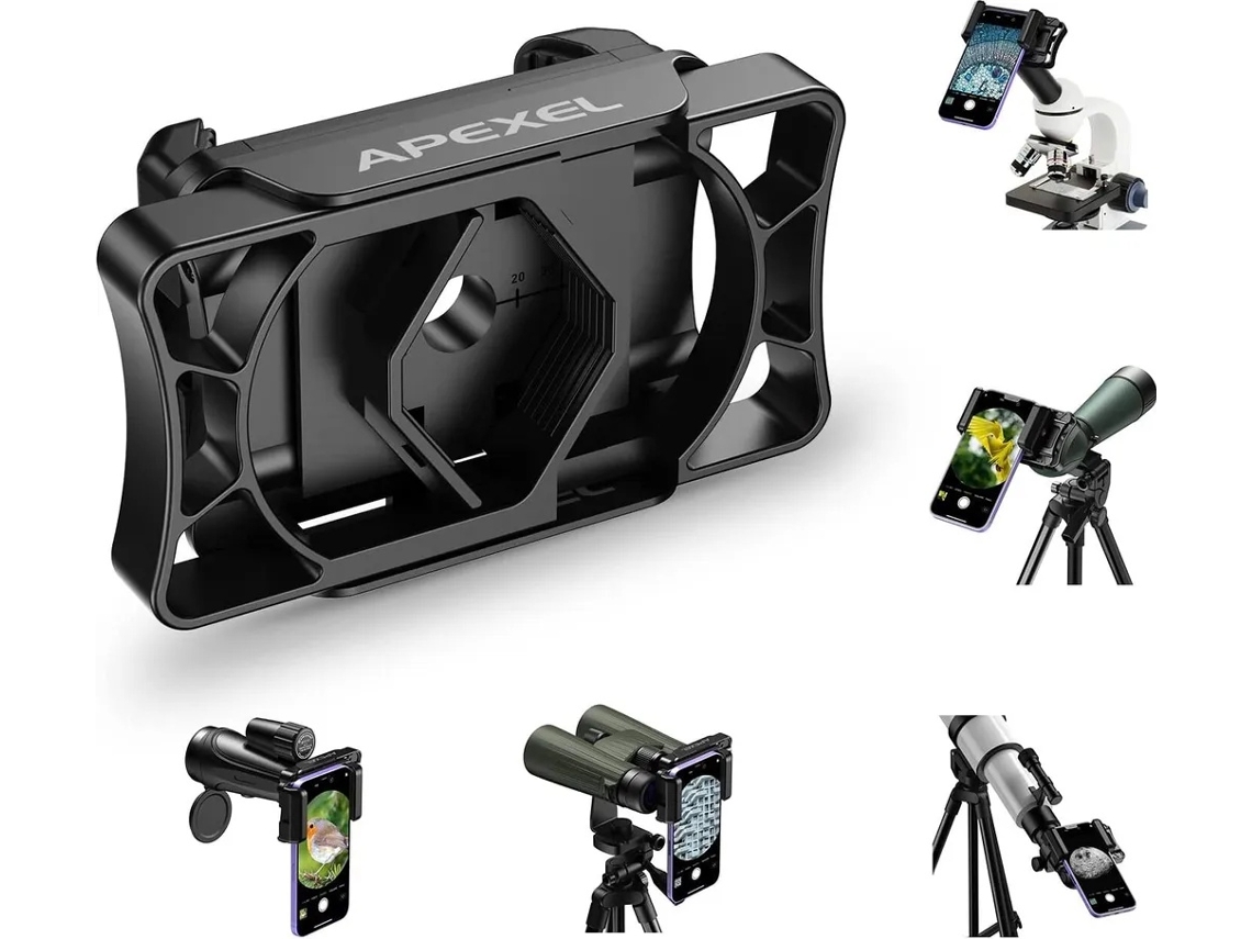 Universal Para Telemóvel Para Binóculos, Conexão Para Ocular, Suporte Telescópico Para Telemóvel, Abs, Silicone, Para Telemóvel