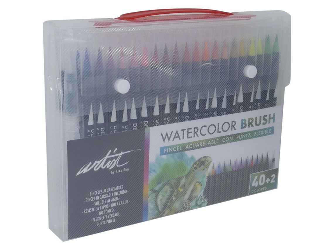 Conjunto de Canetas de Feltro Alex Bog Deluxe Brush Acuarelable Multicolor