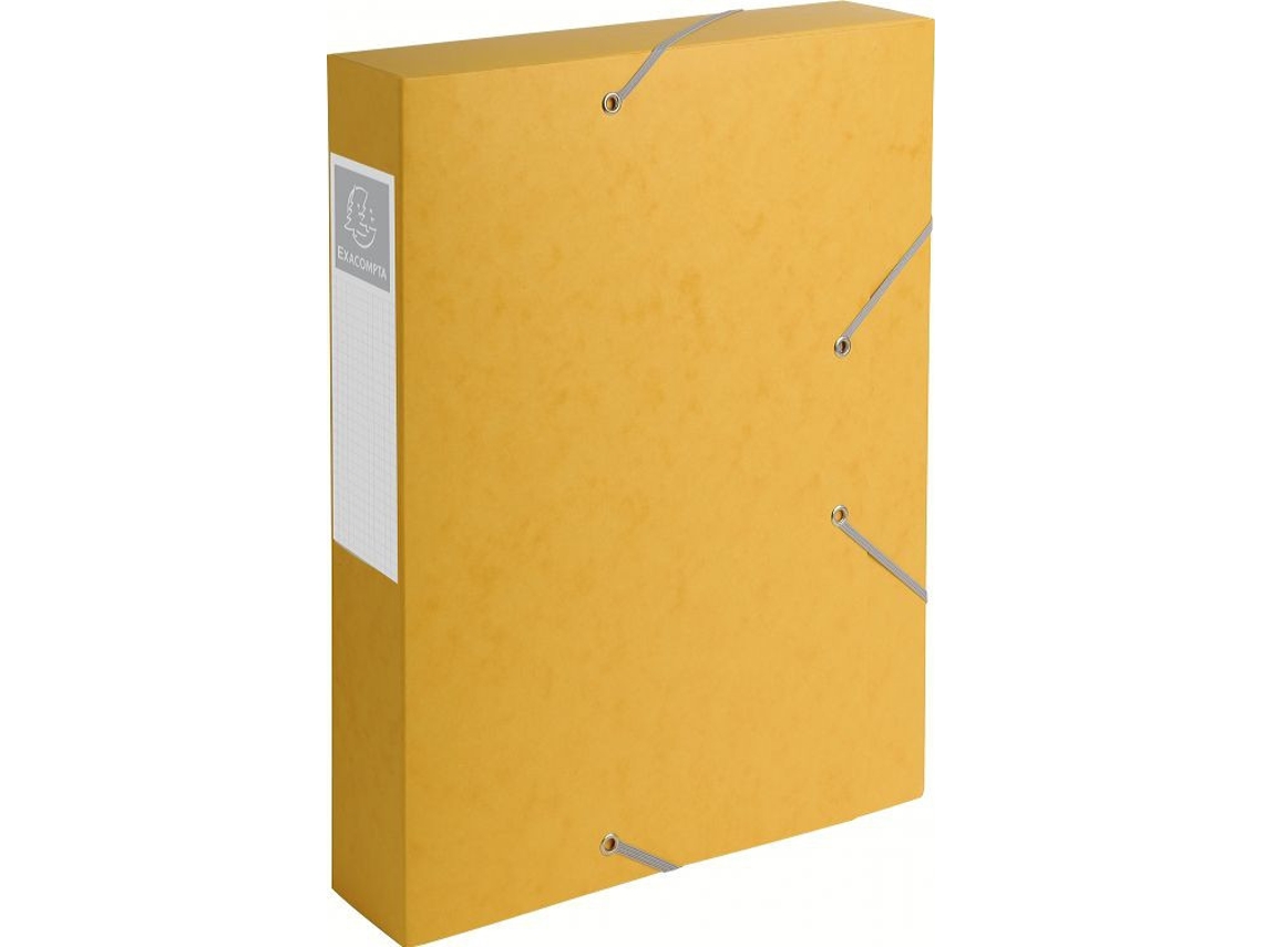 EXACOMPTA 16006H Caixa de Arquivo 500 Folhas Papel Amarelo