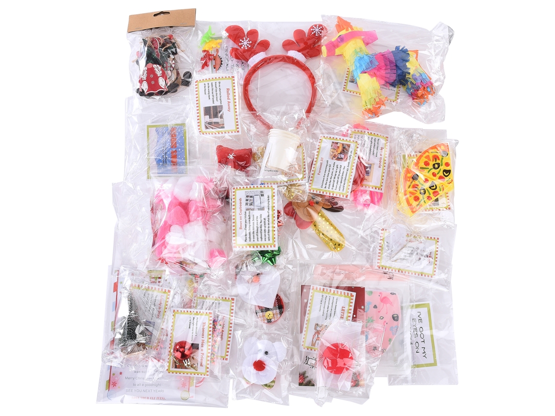 Kit de Presente de Elfo para Contagem Decrescente de Natal, LAXISCREED