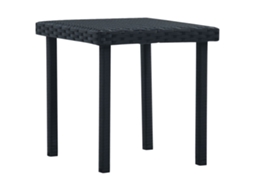Vidaxl Mesa De Centro Para Jardim 40x40x40 Cm Vime Pe Preto