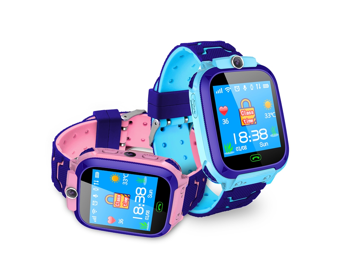 2026 reloj Inteligente para Niños Con Ranura Sim Pantalla Táctil 1.44" Gps Seguimiento Chat Voz Foto Android Ios Rosa/azul