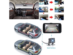 Dvr Dash Camera 3-lens 1080p Front Inside Rear Night Vision 3 Inch