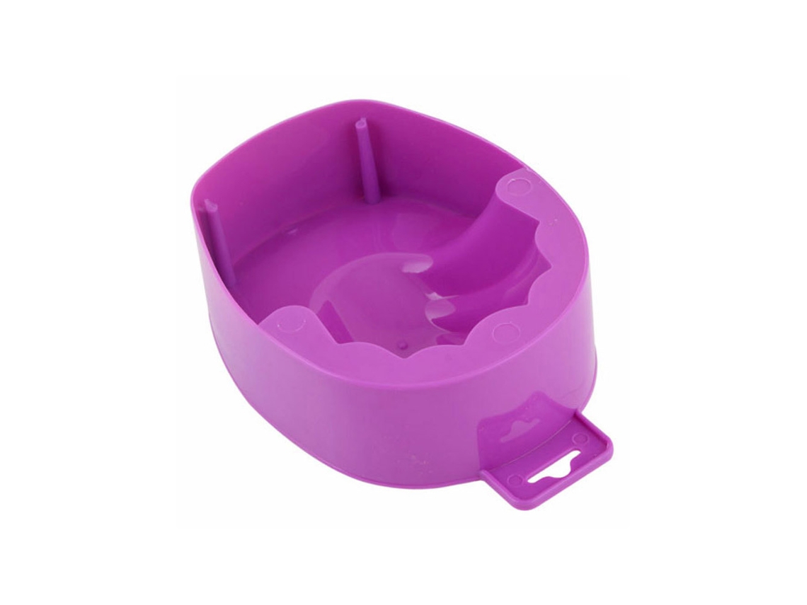 Bacia De Imersão Para Mãos Para Manicure Esmalte Remoção Tratamento Ferramenta Spa De Qualidade Plástica Roxa
