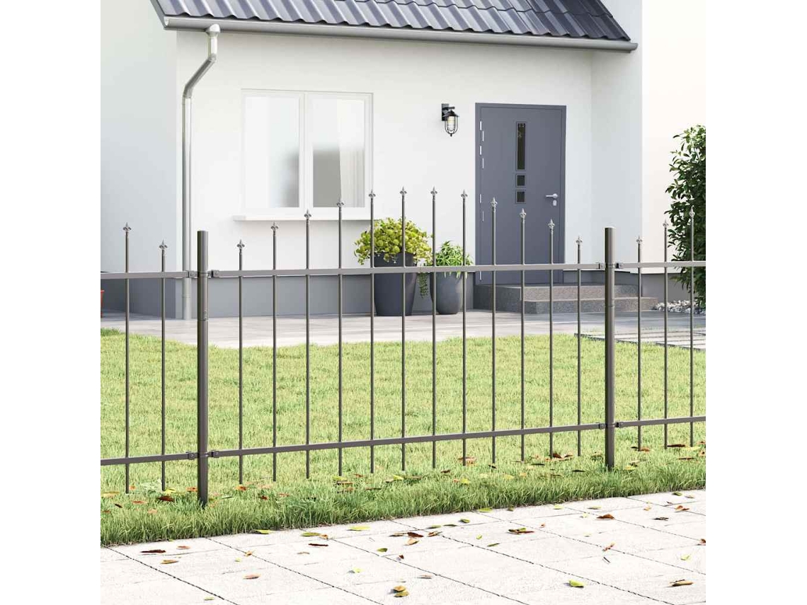 Vidaxl Cerca Para Jardim Woerden 170 X 140 Cm Aço Revestido A Pó