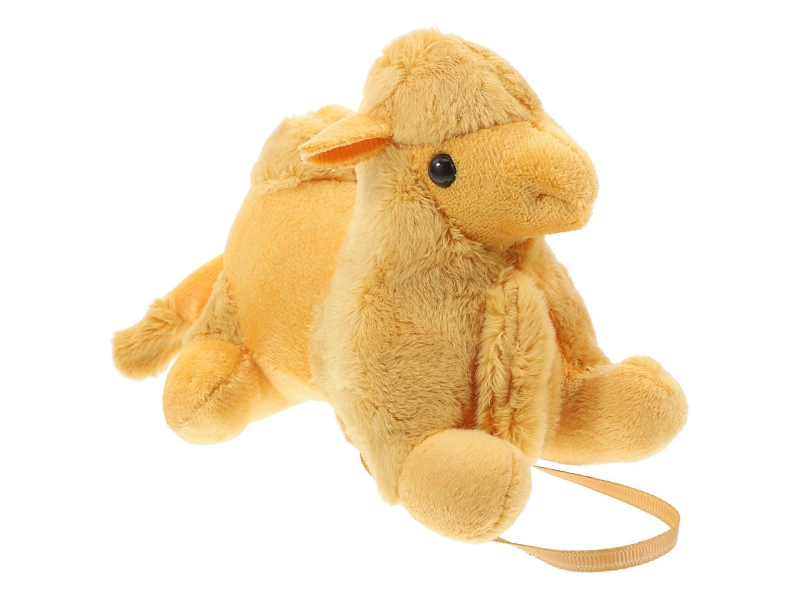 Pelúcia Camelo Amarelo Para Ombro Com Alça