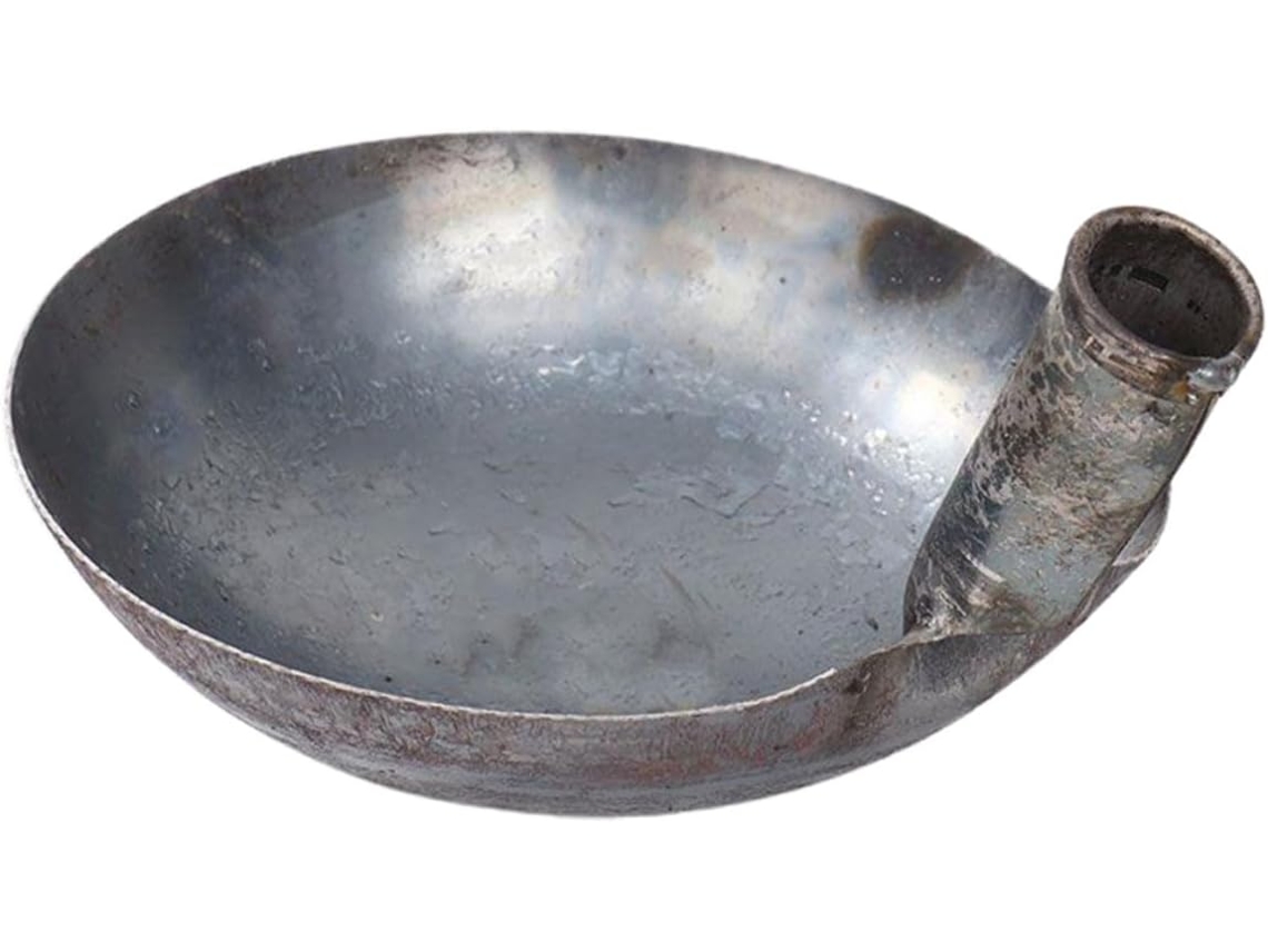 Concha De Ferro Fundido Espessa, Utensílio De Cozinha Reutilizável Com Cabo Longo E Grosso.