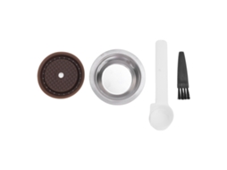 5pcs Cápsula de Café Reutilizável 50ml com Colher S/MARCA