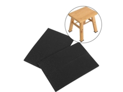 pés de Borracha Antiderrapantes Autoadesivos Preto para Móveis e Cadeiras Proteção de Pisos Huhsquare 4pcs