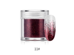 Pó De Glitter Para Unhas Em Garrafa Pigmento De Manicure 10g(vinho Tinto)