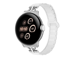 Pulseira De Silicone Magnética Em Formato De D Com Três Contas
