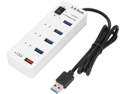Hub Usb 3.0 Byl 3011, De 4 Portas Com Porta Carregamento, Divisor