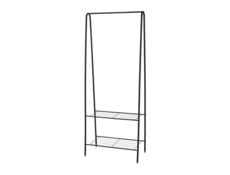 Cabide de Metal com 2 Prateleiras Alt.152Cm WELLHOME
