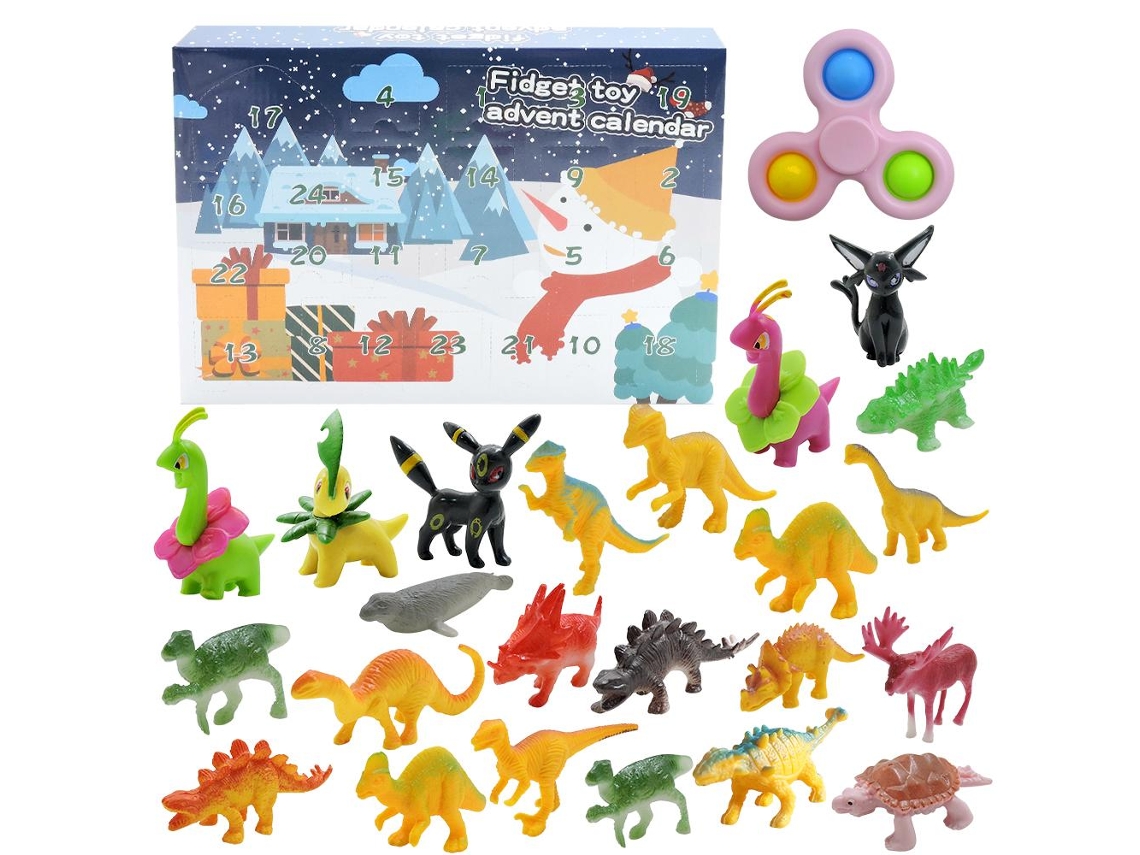 Conjunto de 24 brinquedos sensoriais e surpresas para advento de Natal LAXISCREED