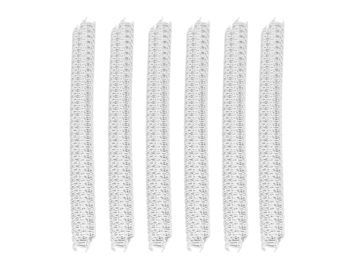 2026 100 Espirais de Ligação com Fio de Duplo Loop 34 Dentes 3:1 Passo 7.9mm Capacidade 40 Folhas Branco