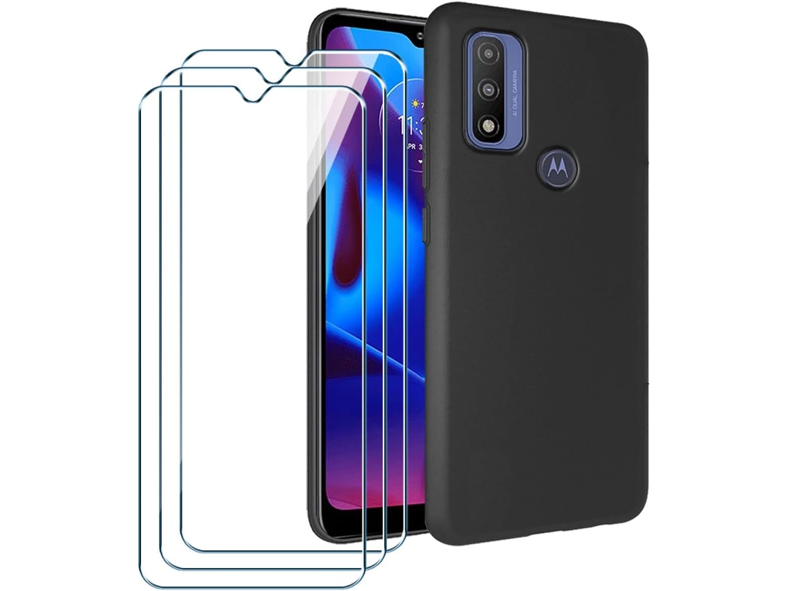 Película de Ecrã Pure Protetora Gel para Motorola Moto G Pure HONGWE. Preto