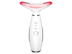 Massajador De Beleza 3 Em 1 Para Rosto E Pescoço Baseado Em Led De Tripla Ação Tecnologias Térmicas E De Vibração Para Cuidados Com A Pele Bestvite