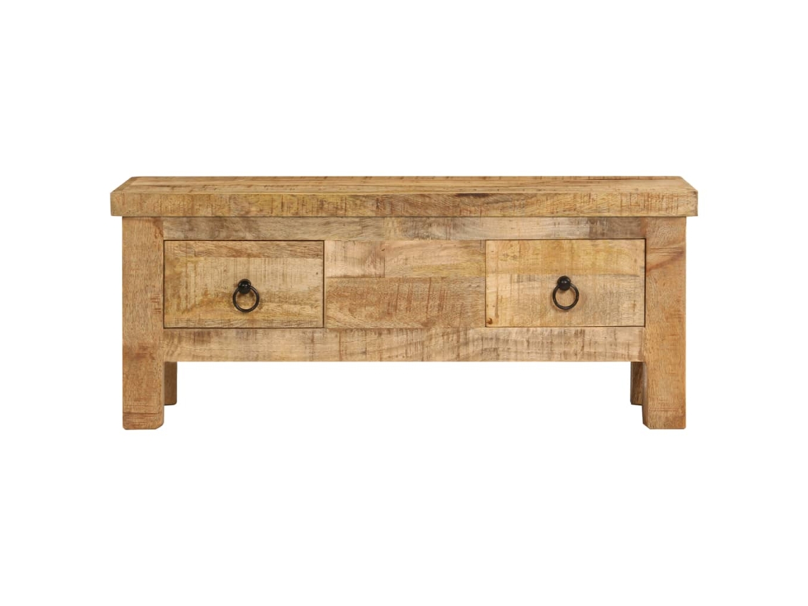 Mesa de Centro 90x45x35 Cm Madeira Mangueira Maciça HARLANV1