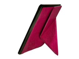 Capa Panoona Para Kobo Clara Hd (n249) , Couro Pu Ultrafino, Suporte Deformável Vermelho
