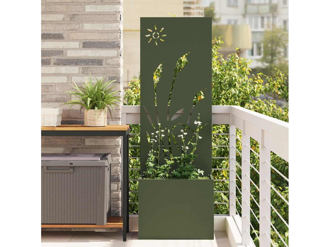 Vidaxl Tela De Privacidade Para Jardim Verde-oliva 50 X 32 X 150 Cm