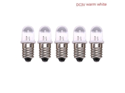 Rebe 5 Peças de Bombilla Led E10 Cc 3v 4.5v Indicador Lâmpada Lanterna Antiga Cor Branco/branco Quente