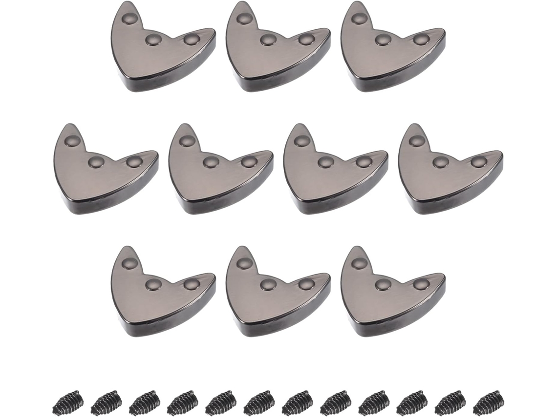Conjunto de 12 Travas Zíper Metal com Parafusos, 19 Mm , Presilha Cabeça Sextavada para CHABERLU (0,75")