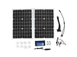 Painéis Solares Portáteis de Alta Eficiência com Controlador 30A para Carros RVS e Outdoor S/MARCA