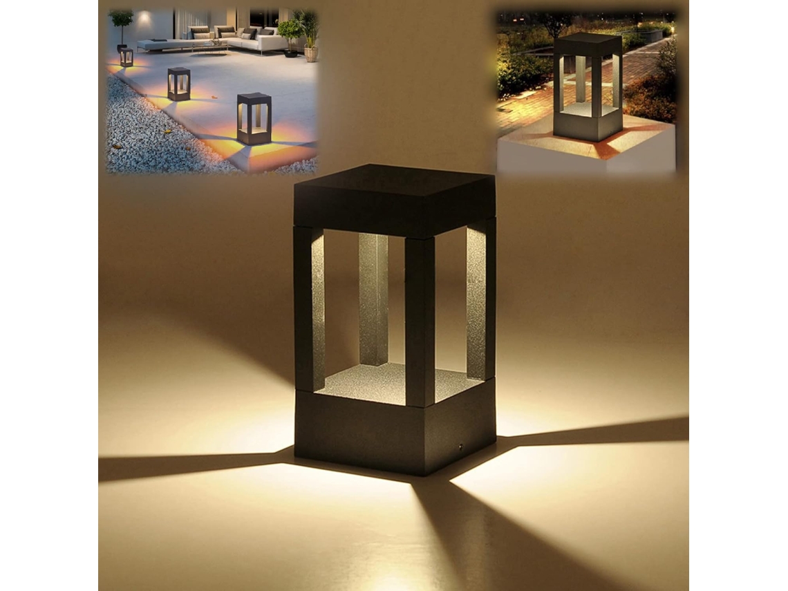 Poste De Luz Elegante De Alumínio Para Paisagens, Elementos De Estilo Industrial Para Decoração Externa, Valorizando Jardins, Calçadas, Caminhos, Quin