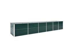 Vaso VIDAXL Verde Aço (480x80x77 cm)