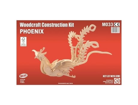 Maquete em madeira - Fênix - Cais - Espessura 3mm - Placas pré-cortadas - Rótulo FSC