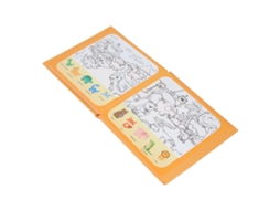 Primerox livro de Rabiscos com Água Reutilizável Brinquedo Educativo Crianças Aprendizagem Precoce Amarelo