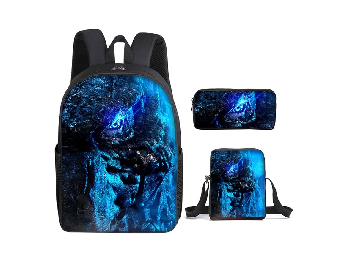 Mochila  De Estudante Conjunto De Três Peças*