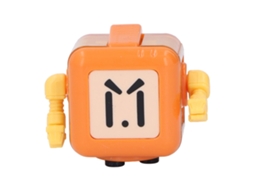 Ats juguete Antiestrés Robot para Dedo Compacto e Portátil Juguete Fidget Robot Laranja para Casa e Viagens