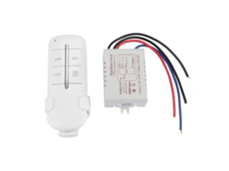 Interruptor De Luz Sem Fio Com Controle Remoto Rf Ca180-240v (1 Via 1000w)