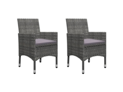 Maison Exclusive - 5 Pcs Conjunto De Jantar Para Jardim Cinzento