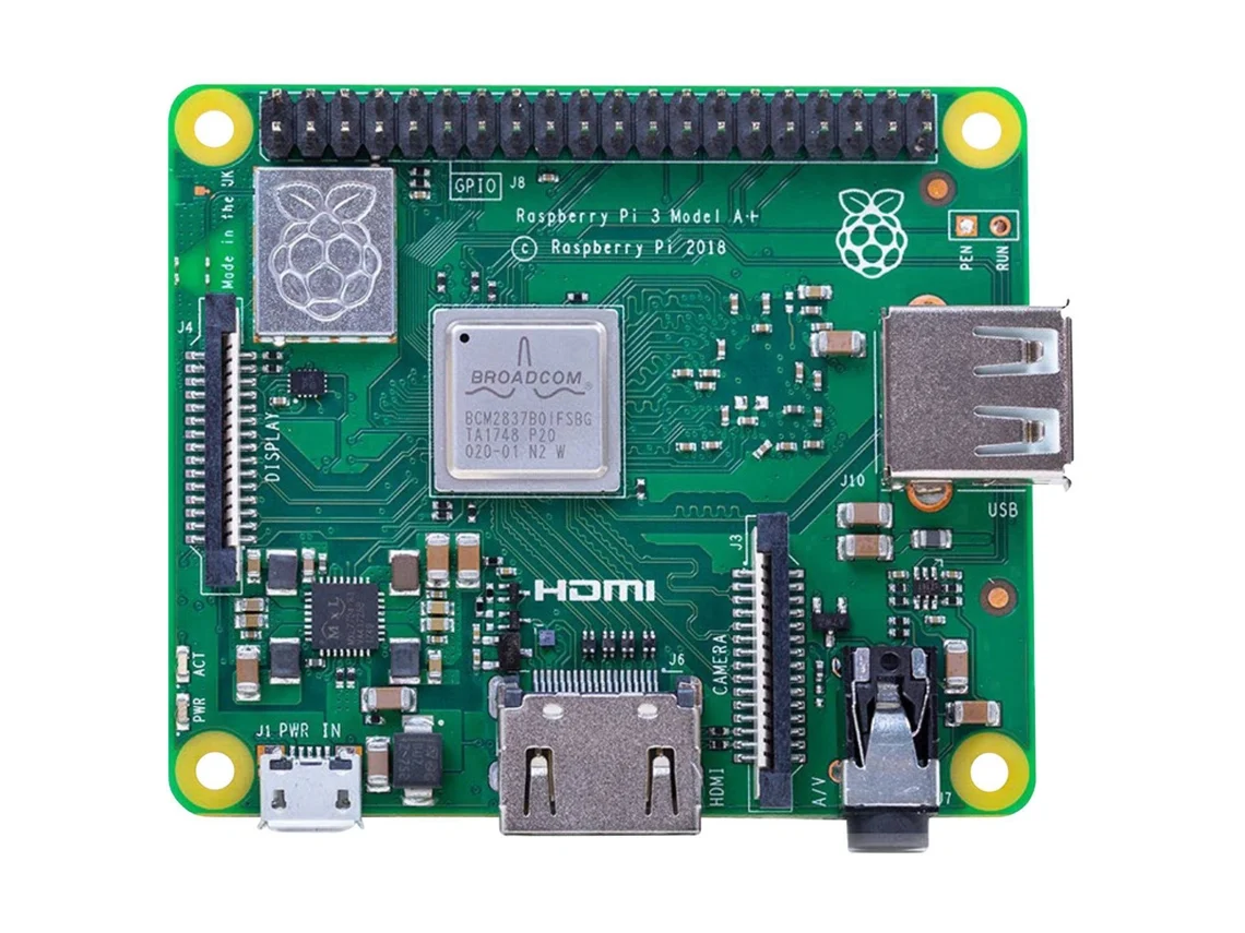 Placa SBC Raspberry Pi 3 Modelo A+ 512MB Wi-Fi