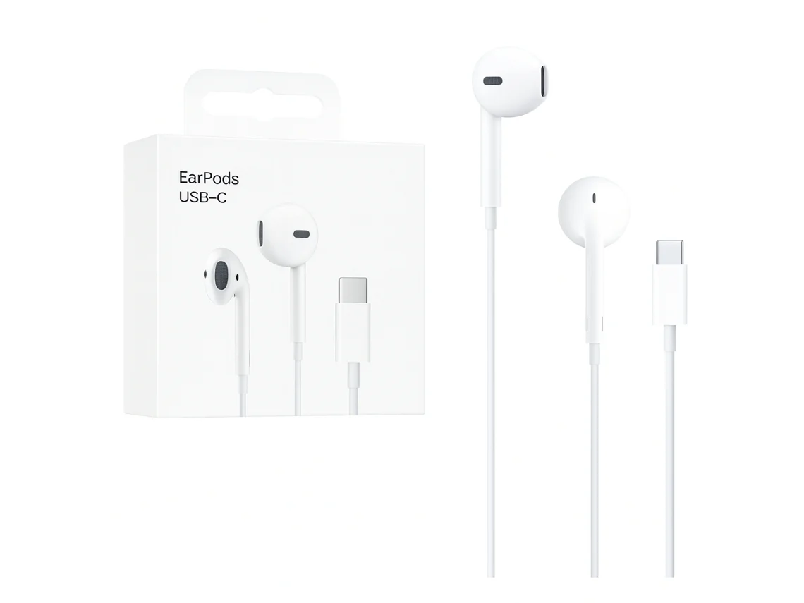 Auriculares com fio SKYHE Para Apple Iphone 15 Pro Max 1110 (In Ear - Type-C - Microfone - Branco)