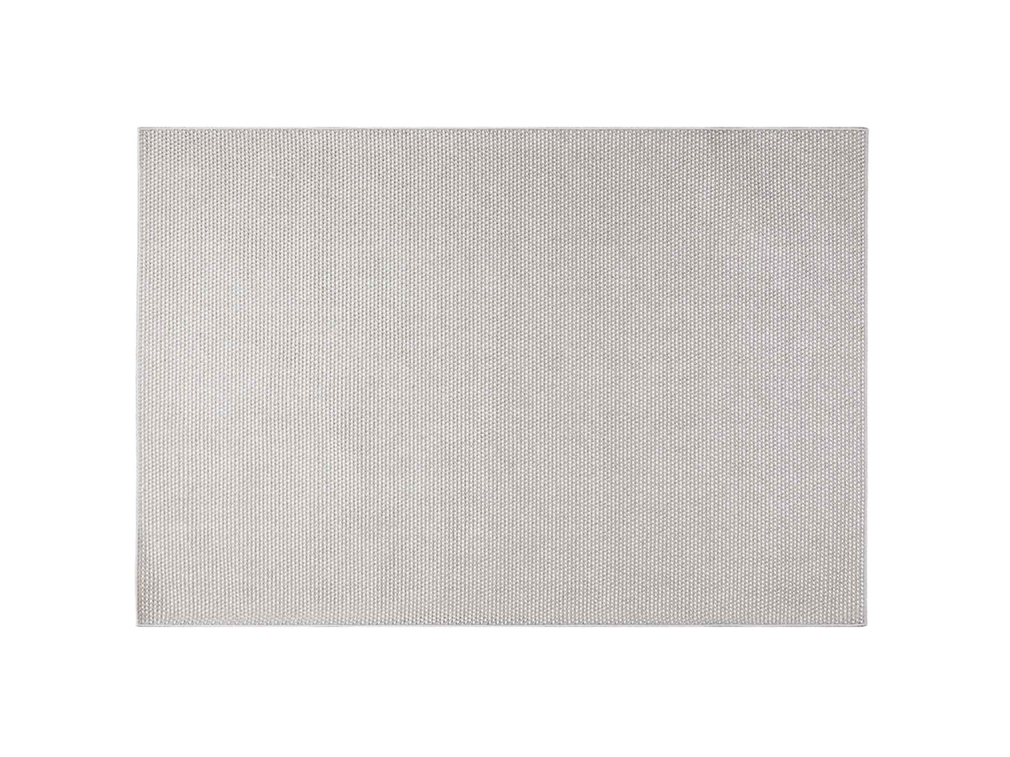 Vidaxl Tapetes De Área Lugo Creme E Cinza 140 X 200 Cm Poliéster