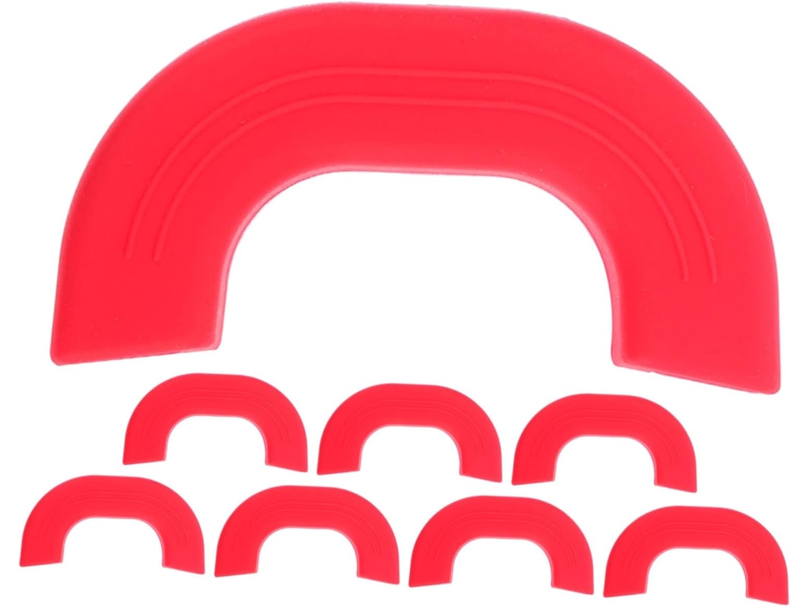 Térmicos Para Cabos De Panelas, 8 Peças, Capas De Silicone Resistentes Ao Calor Para Cabos De Panelas E Potes, Vermelho Gokoco
